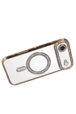 Uray store Apple iPhone 17 Air Joke Simli Magneticsafe Kılıf - Gold - Görsel 4