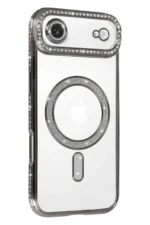 Uray store Apple iPhone 17 Air Joke Simli Magneticsafe Kılıf - Gümüş - Görsel 2