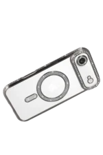 Uray store Apple iPhone 17 Air Joke Simli Magneticsafe Kılıf - Gümüş - Görsel 4