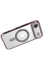 Uray store Apple iPhone 17 Air Joke Simli Magneticsafe Kılıf - Pembe - Görsel 4