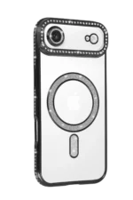 Uray store Apple iPhone 17 Air Joke Simli Magneticsafe Kılıf - Siyah - Görsel 2