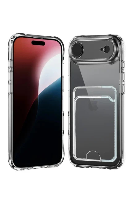 Uray store Apple iPhone 17 Air Kart Şeffaf Silikon - Şeffaf