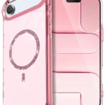 Uray store Apple iPhone 17 Air Live Diamond Magsafe Kapak - Pembe