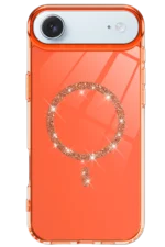 Uray store Apple iPhone 17 Air Live Diamond Magsafe Kapak - Turuncu - Görsel 2