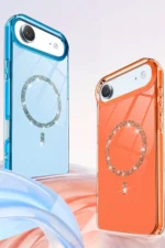 Uray store Apple iPhone 17 Air Live Diamond Magsafe Kapak - Turuncu - Görsel 5
