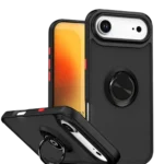 Uray store Apple iPhone 17 Air Montreal Yüzüklü Silikon Kapak - Siyah