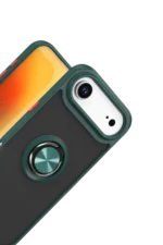 Uray store Apple iPhone 17 Air Montreal Yüzüklü Silikon Kapak - Yeşil - Görsel 2