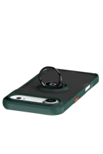 Uray store Apple iPhone 17 Air Montreal Yüzüklü Silikon Kapak - Yeşil - Görsel 4