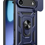 Uray store Apple iPhone 17 Air Pars Lens Yüzüklü Silikon - Lacivert