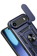 Uray store Apple iPhone 17 Air Pars Lens Yüzüklü Silikon - Lacivert - Görsel 3