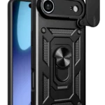 Uray store Apple iPhone 17 Air Pars Lens Yüzüklü Silikon - Siyah