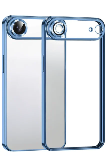 Uray store Apple iPhone 17 Air Razer Lensli Silikon - Açık Mavi