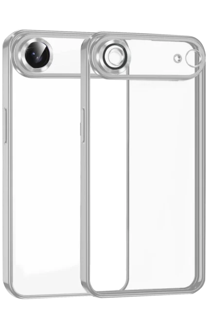 Uray store Apple iPhone 17 Air Razer Lensli Silikon - Gümüş