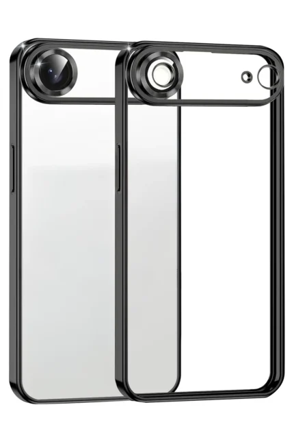Uray store Apple iPhone 17 Air Razer Lensli Silikon - Siyah