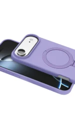 Uray store Apple iPhone 17 Air Regal Magsafe Standlı Kapak - Lila - Görsel 2