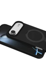 Uray store Apple iPhone 17 Air Regal Magsafe Standlı Kapak - Siyah - Görsel 2