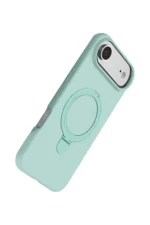 Uray store Apple iPhone 17 Air Regal Magsafe Standlı Kapak - Su Yeşili - Görsel 4