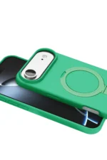 Uray store Apple iPhone 17 Air Regal Magsafe Standlı Kapak - Yeşil - Görsel 2