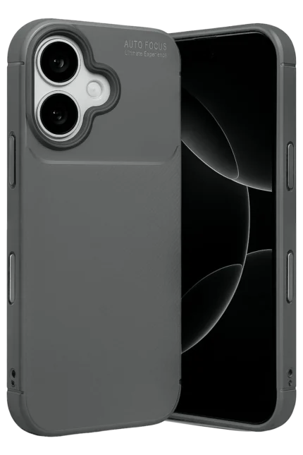 Uray store Apple iPhone 17 Auto Focus Karbon Kapak - Gri