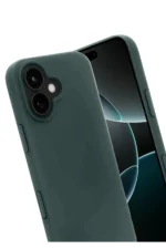 Uray store Apple iPhone 17 First Silikon - Koyu Yeşil - Görsel 3