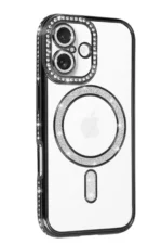 Uray store Apple iPhone 17 Joke Simli Magneticsafe Kılıf - Siyah - Görsel 2