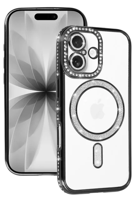 Uray store Apple iPhone 17 Joke Simli Magneticsafe Kılıf - Siyah