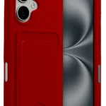 Uray store Apple iPhone 17 Kelvin Kartvizitli Silikon - Kırmızı