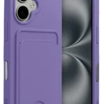 Uray store Apple iPhone 17 Kelvin Kartvizitli Silikon - Lila