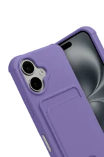 Uray store Apple iPhone 17 Kelvin Kartvizitli Silikon - Lila - Görsel 3