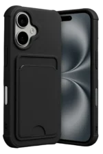 Uray store Apple iPhone 17 Kelvin Kartvizitli Silikon - Siyah