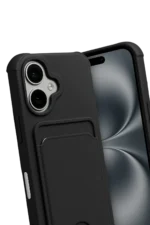 Uray store Apple iPhone 17 Kelvin Kartvizitli Silikon - Siyah - Görsel 3