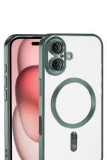 Uray store Apple iPhone 17 Kross Magneticsafe Kapak - Koyu Yeşil - Görsel 2