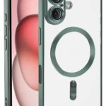Uray store Apple iPhone 17 Kross Magneticsafe Kapak - Koyu Yeşil