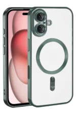 Uray store Apple iPhone 17 Kross Magneticsafe Kapak - Koyu Yeşil