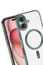 Uray store Apple iPhone 17 Kross Magneticsafe Kapak - Koyu Yeşil - Görsel 3