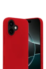 Uray store Apple iPhone 17 Nano içi Kadife Silikon - Kırmızı - Görsel 2