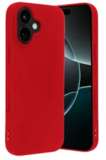 Uray store Apple iPhone 17 Nano içi Kadife Silikon - Kırmızı