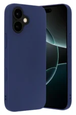 Uray store Apple iPhone 17 Nano içi Kadife Silikon - Lacivert