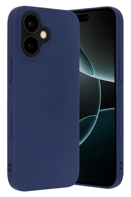Uray store Apple iPhone 17 Nano içi Kadife Silikon - Lacivert