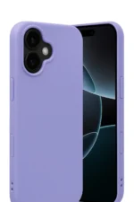 Uray store Apple iPhone 17 Nano içi Kadife Silikon - Lila - Görsel 2