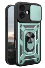 Uray store Apple iPhone 17 Pars Lens Yüzüklü Silikon - Yeşil - Görsel 2