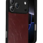 Uray store Apple iPhone 17 Pro Aras Deri Kapak - Bordo