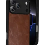 Uray store Apple iPhone 17 Pro Aras Deri Kapak - Taba