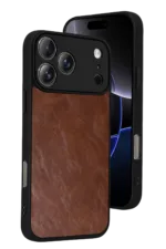 Uray store Apple iPhone 17 Pro Aras Deri Kapak - Taba