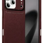 Uray store Apple iPhone 17 Pro Auto Focus Karbon Kapak - Bordo