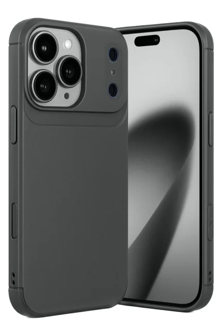 Uray store Apple iPhone 17 Pro Auto Focus Karbon Kapak - Gri