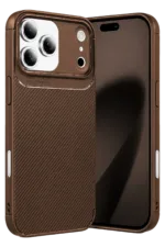 Uray store Apple iPhone 17 Pro Auto Focus Karbon Kapak - Kahverengi
