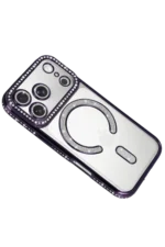 Uray store Apple iPhone 17 Pro Joke Simli Magneticsafe Kılıf - Derin Mor - Görsel 3