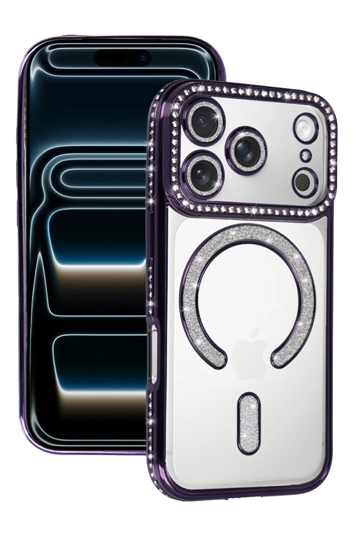 newface-apple-iphone-17-pro-joke-simli-magneticsafe-kilif-derin-mor-default Uray store Apple iPhone 17 Pro Joke Simli Magneticsafe Kılıf - Derin Mor - Görsel 1