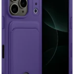 Uray store Apple iPhone 17 Pro Kelvin Kartvizitli Silikon - Derin Mor